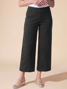 Habitat Stonewash Knit Flood Pant in Black